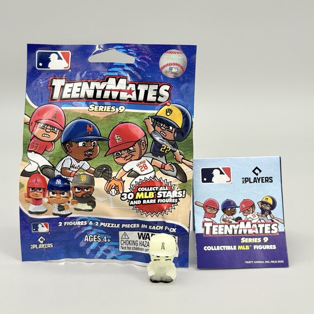 Teenymates Series 9 Glow In The Dark Mike Trout 1:32 Chase MLB Baseball Figure